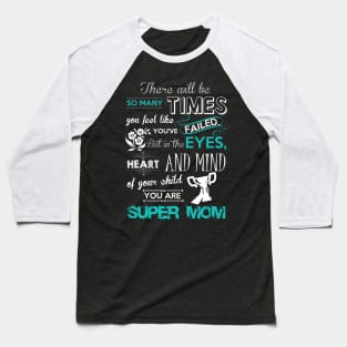 Super Mom Baseball T-Shirt